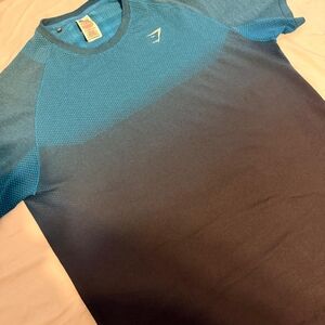 Gymshark Teal Blue Seamless Performance Tee